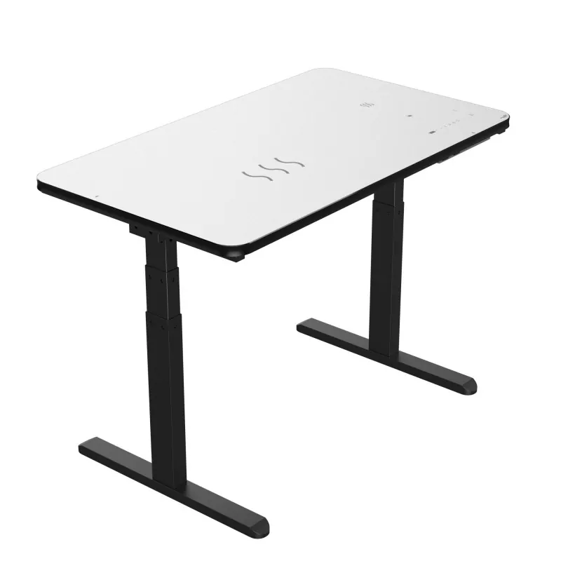 Kan detta Black Glass Electric Lifting Table vara den eleganta uppgraderingen som dina kontor behöver?